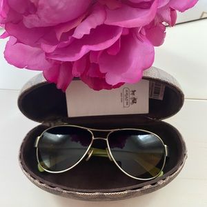 Coach aviator sunglasses